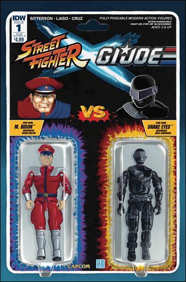 Street Fighter x G.I. Joe issue 1-B Adam Riches Action Figure Subscription Cover