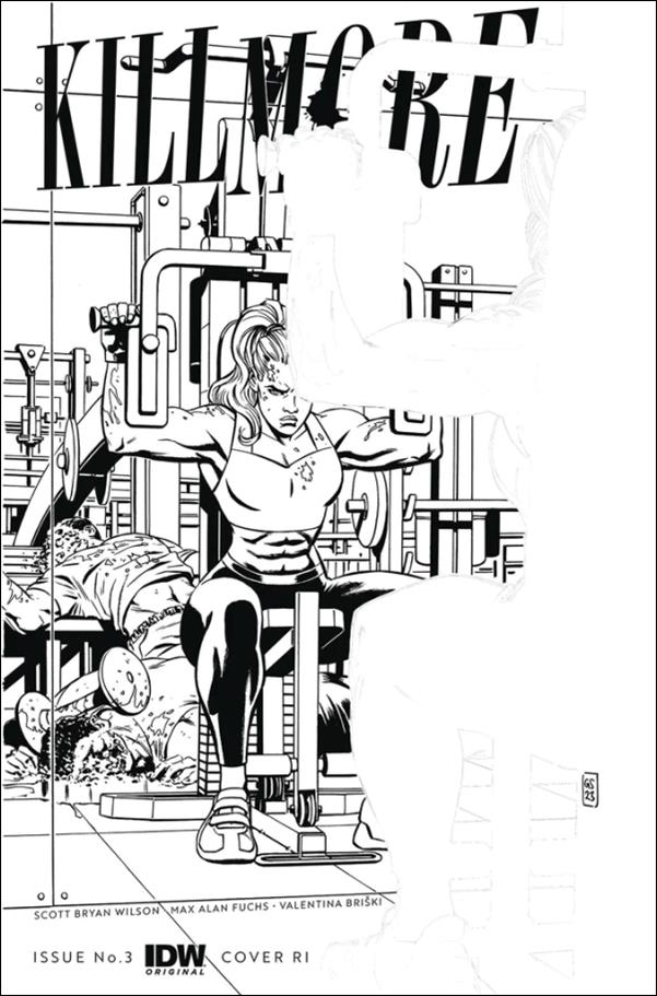 Kill More issue 3-C Goran Sudžuka 1:10 B&W Cover