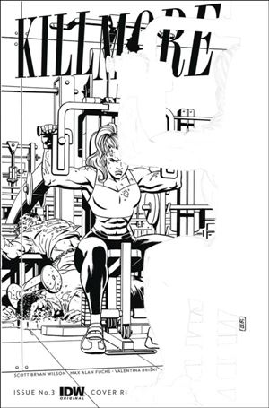 Kill More issue 3-C Goran Sudžuka 1:10 B&W Cover