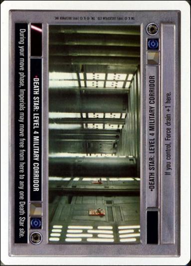 Star Wars: Premiere Unlimited (Base Set) card 122 Death Star: Level 4 Military Corridor
