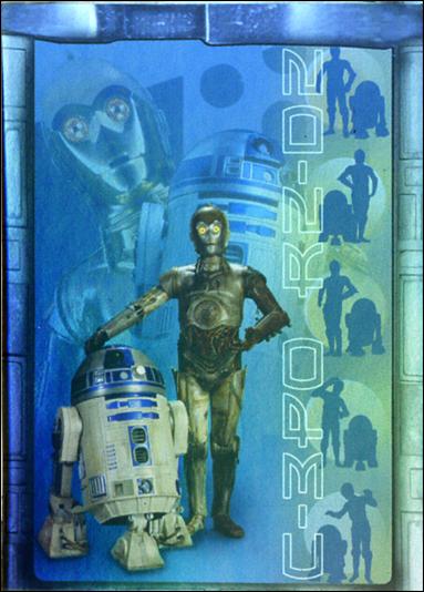 Star Wars: Attack of the Clones (Prismatic Foil Subset) card 8 C-3PO and R2-D2