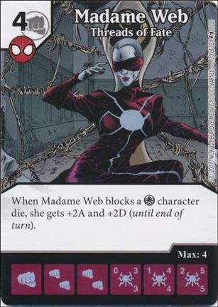 Marvel Dice Masters Guardians of the Galaxy  card 20 Madame Web: Threads of Fate