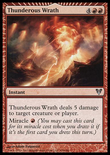 Magic the Gathering: Avacyn Restored (Base Set) card 160 Thunderous Wrath