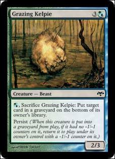 Magic the Gathering: Eventide (Base Set) card 153 Grazing Kelpie