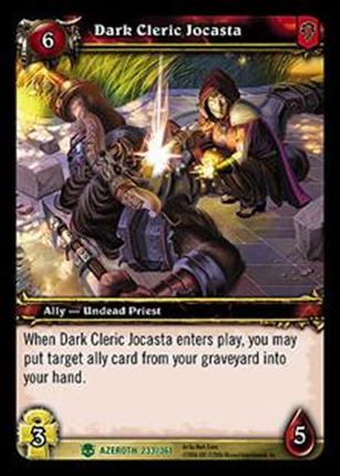 World of Warcraft: Heroes of Azeroth (Base Set) card 233 Dark Cleric Jocasta