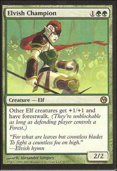 Magic the Gathering: Duels of the Planeswalkers (Base Set) card 60 Elvish Champion