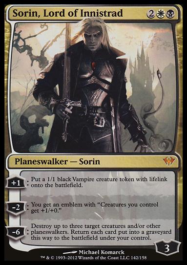 Magic the Gathering: Dark Ascension (Base Set) card 142 Sorin, Lord of Innistrad