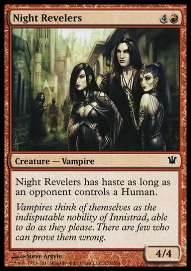 Magic the Gathering: Innistrad (Base Set) card 153 Night Revelers