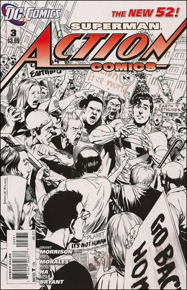 Action Comics (2011) issue 3-C Rags Morales 1:200 Sketch Cover