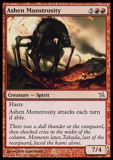 Magic the Gathering: Betrayers of Kamigawa (Base Set) card 93 Ashen Monstrosity