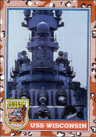 Desert Storm: Series 2 (Base Set) card 122 USS Wisconsin