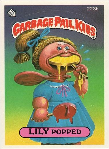Garbage Pail Kids: Series 06 (Base Set) card 223b Lily Popped