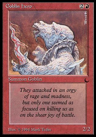 Magic the Gathering: The Dark (Base Set) card 66 Goblin Hero