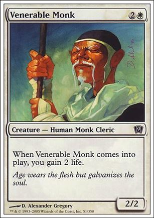 Magic the Gathering: 9th Edition (Base Set) card 51 Venerable Monk
