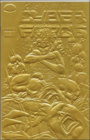 Cyberforce (1993) issue 3-B Gold Foil Cover
