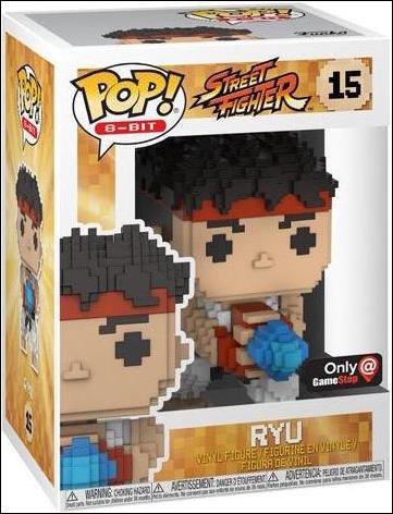 POP! 8-Bit figure 15 Ryu GameStop Exclusive