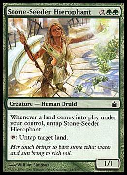 Magic the Gathering: Ravnica (Base Set)  card 184 Stone-Seeder Hierophant