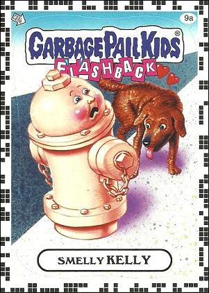 Garbage Pail Kids: Flashback Series 2 (White Border Base Set) card 9a Smelly Kelly