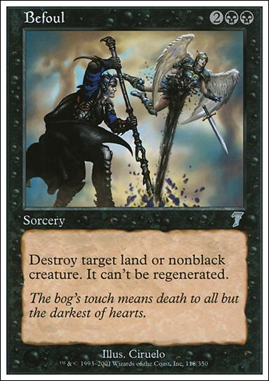 Magic the Gathering: 7th Edition (Base Set) card 118 Befoul