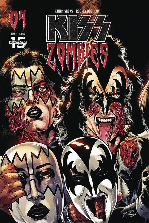 Kiss Zombies issue 4-C Rodney Buchemi Cover