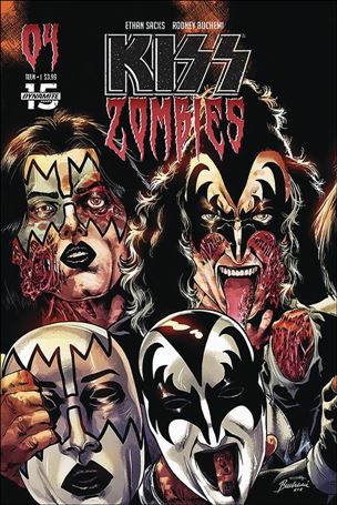 Kiss Zombies issue 4-C Rodney Buchemi Cover
