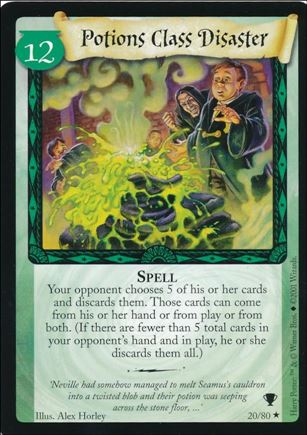 Harry Potter: Quidditch Cup (Base Set) card 20 Potions Class Disaster