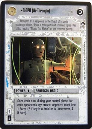 Star Wars: Hoth Limited (Base Set) card 86 R-3PO (Ar-Threepio)