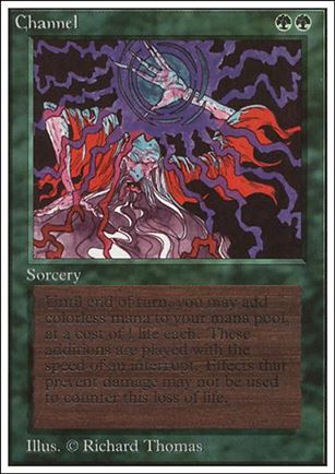 Magic the Gathering: Unlimited (Base Set) card 189 Channel