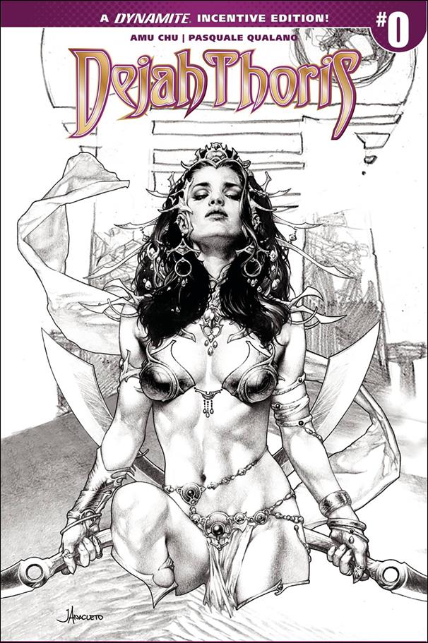 Dejah Thoris (2018) issue 0-B Jay Anacleto Black and White Cover