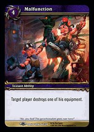 World of Warcraft: Through the Dark Portal (Base Set) card 147 Malfunction 