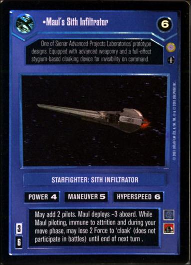 Star Wars: Reflections III (Base Set) card 93 Maul's Sith Infiltrator (Alternate Image)