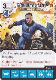 Marvel Dice Masters Avengers vs. X-Men  card 49 Mr. Fantastic: Brilliant Scientist 