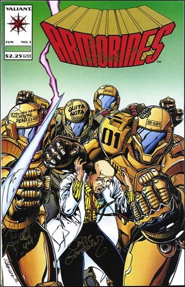 Armorines (1993) issue 1-B V.V.S.S. (signed by Gonzalez & Califiore) 1/1200