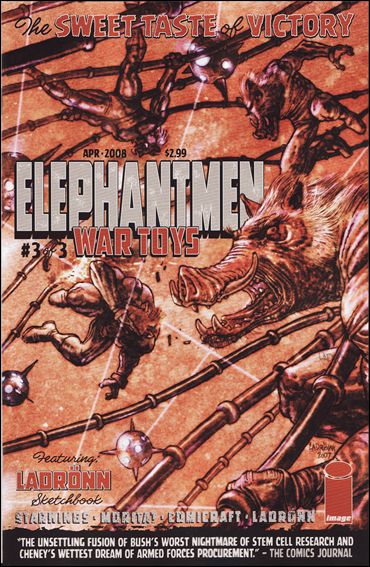 Elephantmen: War Toys issue 3-B Jose Ladronn Cover