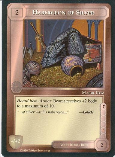 Middle-Earth: The Dragons (Base Set) card 62 Habergeon of Silver