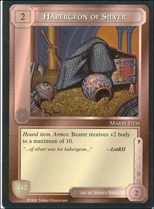 Middle-Earth: The Dragons (Base Set) card 62 Habergeon of Silver