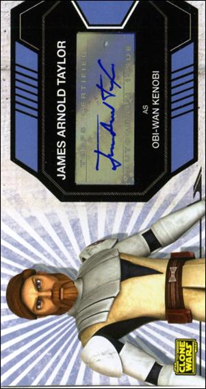 Star Wars: The Clone Wars Widevision (Autograph Subset) card 3 James Arnold Taylor - Obi-Wan Kenobi