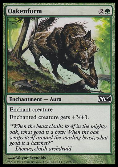 Magic the Gathering: 2010 Core Set (Base Set) card 197 Oakenform