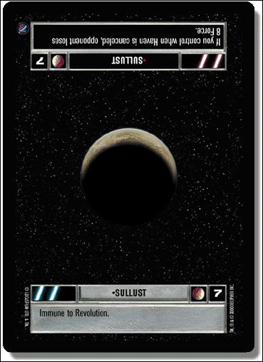 Star Wars: Death Star II Limited (Base Set) card 59 Sullust