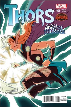 Thors issue 1-F Kris Anka Gwen of Thunder Cover