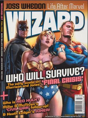 Wizard: The Magazine of Comics, Entertainment and Pop Culture issue 197 Final Crisis Cover