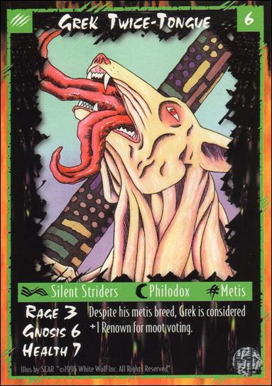 Rage Limited (Base Set) card 116 Grek Twice-Tongue