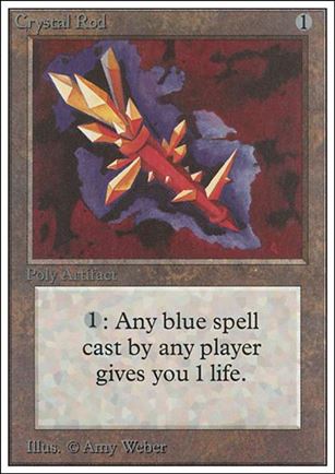 Magic the Gathering: Unlimited (Base Set) card 240 Crystal Rod
