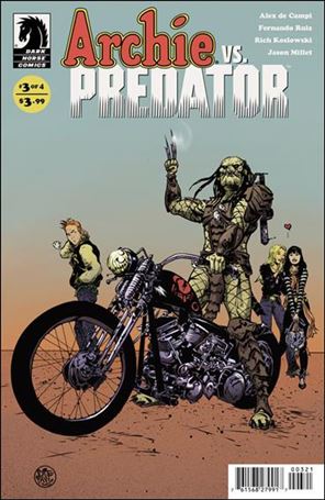 Archie vs Predator issue 3-B Paul Pope Cover