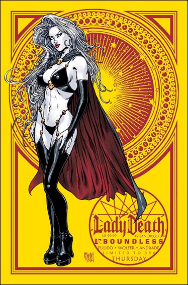 Lady Death (2010) issue 7-E San Diego Comic-Con Thursday Cover 1/350