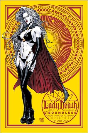 Lady Death (2010) issue 7-E San Diego Comic-Con Thursday Cover 1/350