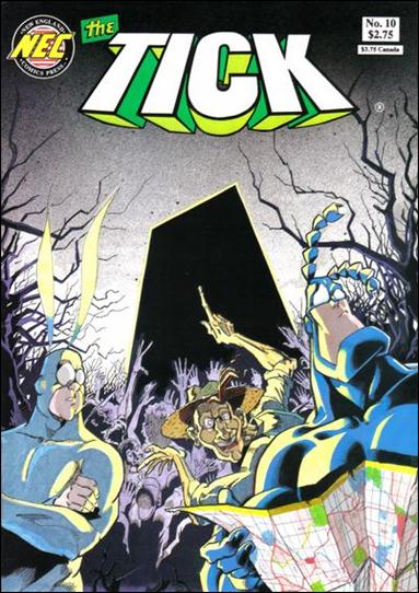 Tick (1988) issue 10-B White & Green Logo Cover (2nd Printing)