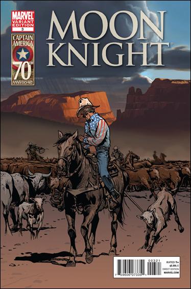 Moon Knight (2011) issue 3-B Colin Wilson 1:20 "I Am Captain America" Cover