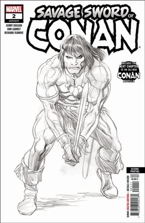 Savage Sword of Conan (2019) issue 2-D Alex Ross Black & White Cover (Second Printing)