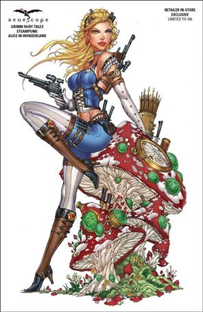 Grimm Fairy Tales Steampunk: Alice in Wonderland issue nn-E Jamie Tyndall Retailer In-Store Cover 1/100       